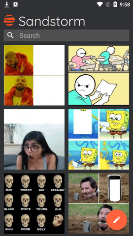 Sandstorm表情包制作APP