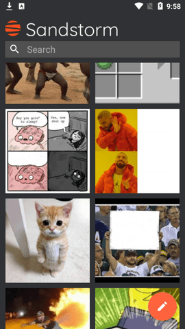 Sandstorm表情包制作APP