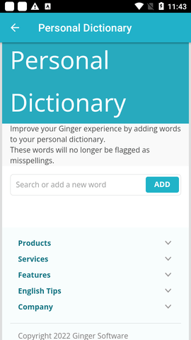 Ginger Writer语法拼写器APP