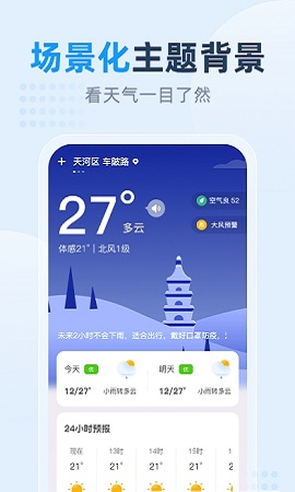 小时天气预报APP