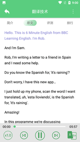 BBC六分钟英语(听力原文)APP