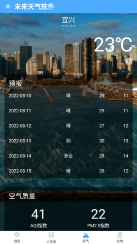 未来天气(24小时预报)App