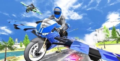 飞行摩托车模拟器破解版(内置菜单)