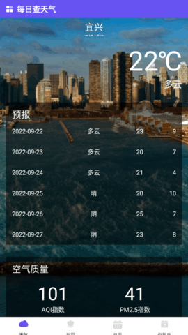 每日查天气(24小时预报)App最新版