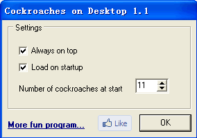 Cockroach on Desktop(桌面蟑螂整人软件)
