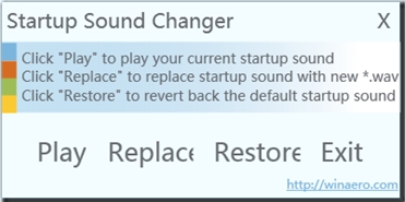 Startup sound changer(系统开机音乐修改软件)