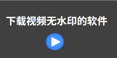 下载视频无水印的软件