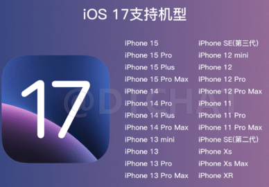 ios17支持哪几款机型 ios17有什么功能