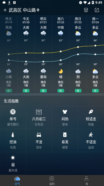 天气速报