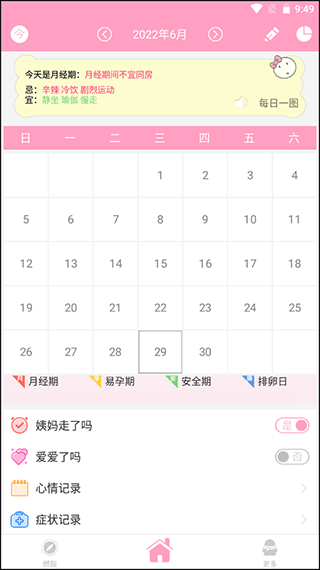 月经期安全期管家手机版(月经计算器)