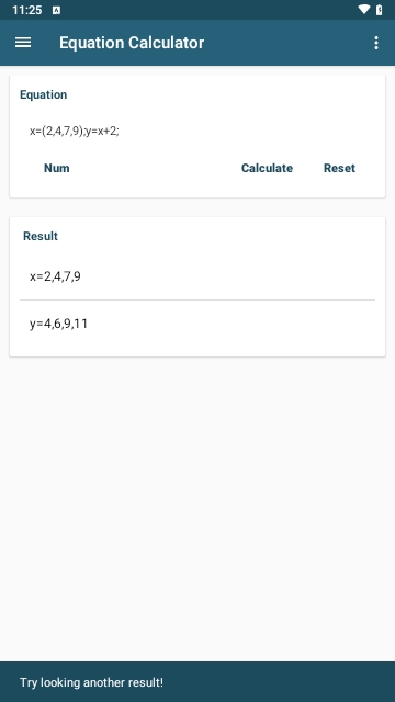 Equation Calculator